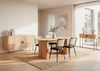 PREISBRECHER Sideboard Kajsa, in Dekor Eiche, Holzwerkstoff - 160 x 80 x 40 cm (BxHxT) Bild 3