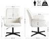 39F FURNITURE DREAM Bequemer Drehstuhl für Wohnzimmer – Höhenverstellbar und ergonomisches Design Bild 3