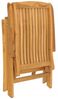 vidaXL Gartenstühle 4 Stk. Verstellbar Massivholz Teak 3154923 Bild 5