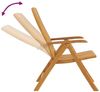 vidaXL Gartenstühle 4 Stk. Verstellbar Massivholz Teak 3154923 Bild 4