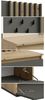 Flurgarerobe Doris Garderobe 120x34x202cm Eiche Artisan graphitgrau Spiegel Bild 5
