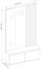 Flurgarerobe Doris Garderobe 120x34x202cm Eiche Artisan graphitgrau Spiegel Bild 4