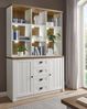 Buffetschrank Seyne in weiß Pinie und Eiche Landhaus 130 cm Bild 2