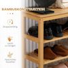 HOMCOM Schuhregal Schuhablage mit 5 Ebenen, Schuhständer 1-tlg, für max. 20 Paar Schuhe Bild 5