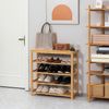 HOMCOM Schuhregal Schuhablage mit 5 Ebenen, Schuhständer 1-tlg, für max. 20 Paar Schuhe Bild 2