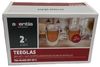axentia Teeglas 2er Set Teegläser mit Hengel Henkelglas Trinkglas Trinkgläser, Borosilikatglas, doppelwandig isoliert, mit optischem Schwebe-Effekt Bild 3