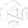 AKORD Eck-Schreibtisch B-17, 2-in-1 Kombination Schreibtisch + Kommode mit 1 Schublade, 1 Ablagefach mit Tür und 2 offenen Ablagen, Gesamtmaße B120 x H79/77 x T126, 68 kg Sonoma Eiche Bild 3