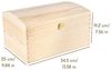 Creative Deco Holzkiste Holztruhe Holzkiste mit Deckel und Schloss Bild 2