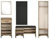 Garderobe ""Nevio"" Flurgarderobe 5-teilig Artisan Eiche schwarz Bild 2
