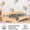 smartwood TILA 5S Kinderbett 90x180 - Montessori Bodenbett mit Lattenrost & Rausfallschutz – Holz Kinder Bett für Jungen & Mädchen – Sicheres und Robustes Montessori Bett Bild 4