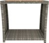 vidaXL Beistelltisch mit Holzplatte Grau Poly Rattan & Akazienholz 319559 Bild 4