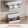 Vida Designs Leon Stauraum Ottomane Holztruhe mit Deckel Sitzhocker Fensterbank Decken Bettzeug Spielzeugkiste Fußhocker Weiß Bild 5