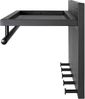 HAKU Möbel Wandgarderobe, schwarz, Metall - Maße: B 75 x H 30 x T 26 cm, Style: Modern Bild 3