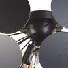 'Maritsa' Deckenlampe außen Schwarz / innen Gold 3-flammig Schirm aus dekorativen Metallplatten matte Oberfläche halbkreisförmig Moderner Stil Bild 5