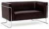 hjh OFFICE Lounge Sofa Curacao Kunstleder Braun Bild 3