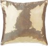 Kissen 2er Set Ohne Muster ASTER 45 x 45 cm Gold Bild 4