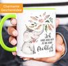 MoonWorks Tasse ''Kaffeetasse Elefant Ich habe heute nichts zu tun außer fröhlich zu sein Spruch-Tasse Geschenk MoonWorks Innenfarbe'' Bild 2