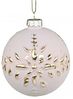 Weihnachtsschmuck Weihnachtskugel Champagner mit Goldmuster 8cm Chic Antique. Bild 2