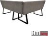 HTI-Living Eckbank Eckbank 152 x 192 cm Vemal kurzer Schenkel links (Stück, 1-St, 1 Eckbank), Sitzbank Polsterbank Kunstlederbezug Metallgestell Bild 5