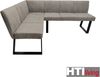 HTI-Living Eckbank Eckbank 152 x 192 cm Vemal kurzer Schenkel links (Stück, 1-St, 1 Eckbank), Sitzbank Polsterbank Kunstlederbezug Metallgestell Bild 4