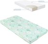 Kikkaboo Babybett Matratze Fantasia Plus 120x60 cm Reißverschluss Baumwollbezug grün Bild 2