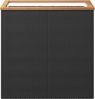 vidaXL Pflanzkübel Schwarz 80x40x80 cm Poly Rattan 319417 Bild 3