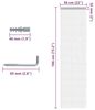 vidaXL Türvorhang aus Ketten 56x186 cm Aluminium 4010006 Bild 2