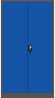Jan Nowak 2er Set Aktenschrank C001H Büroschrank Metallschrank Stahlschrank Werkzeugschrank Stahlblech Pulverbeschichtet Flügeltürschrank Abschließbar 195 x 90 x 40 cm (anthrazit/blau) Bild 4