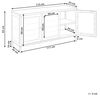 Sideboard NEWPORT Metall 115 cm 35 cm Weiß Bild 3