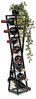 DanDiBo Design Weinregal Metall Schwarz Blumensäule Esperanza 80 cm Flaschenregel Stehend Flaschenständer Flaschenhalter Schwarz Blumenständer Bild 5
