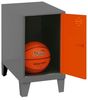 Simon Rack Simonlocker Kommode, klein, 575 x 400 x 500 mm, Amario aus Metall, mit Schlüssel, Anthrazit/Orange Bild 3