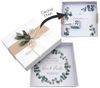 ZauberDeko Geschenkbox Geldgeschenk Verpacken MIT NAME Geschenk Hochzeit Herz Weiß Eukalyptus Bild 2