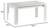 Esstisch ausziehbar Eddy 140 x 90 x 78 Esszimmertisch Weiß Matt 13785-140240 Bild 2