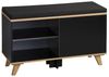 KESPER 1594313 Schuhschrank mit Sitzkissen, schwarz, 77 x 30 x 48 cm Bild 4