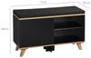 KESPER 1594313 Schuhschrank mit Sitzkissen, schwarz, 77 x 30 x 48 cm Bild 3