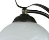 Licht-Erlebnisse Deckenleuchte KORFU, ohne Leuchtmittel, Deckenlampe Messing antik Weiß floral Glas Metall Küche Lampe Bild 4
