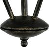 Licht-Erlebnisse Deckenleuchte KORFU, ohne Leuchtmittel, Deckenlampe Messing antik Weiß floral Glas Metall Küche Lampe Bild 5