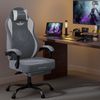 GTPLAYER Gaming-Stuhl aus Stoff, Bürostuhl mit Integrierte Lendenwirbelstütze, Bürostuhl, Gaming chair mit Federkissen und Fußstütze 136KG Bild 2