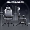 GTPLAYER Gaming-Stuhl aus Stoff, Bürostuhl mit Integrierte Lendenwirbelstütze, Bürostuhl, Gaming chair mit Federkissen und Fußstütze 136KG Bild 3