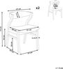Esszimmerstuhl 2er Set MAROA Holz Hellgrau Bild 3