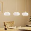 Lucande Hängeleuchte Sharvil, Glas Weiß IP20, 3 x 15 W LED Bild 2