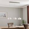 Lucande Hängeleuchte Sharvil, Glas Weiß IP20, 3 x 15 W LED Bild 4