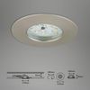 Briloner 3er Set LED Einbauleuchte nickel-matt Ø 7,5 cm warmweiß dimmbar Bild 4