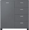 Sideboard Döbritz 84x80x28cm Dunkelgrau [en. casa] Bild 5