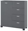 Sideboard Döbritz 84x80x28cm Dunkelgrau [en. casa] Bild 3