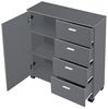 Sideboard Döbritz 84x80x28cm Dunkelgrau [en. casa] Bild 4
