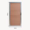 neu. holz 'Segovia' Gartentor, WPC Holzoptik Braun, 180x90 cm Bild 5