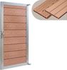 neu. holz 'Segovia' Gartentor, WPC Holzoptik Braun, 180x90 cm Bild 2