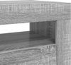 vidaXL TV Schrank mit LED-Leuchten Lowboard TV Möbel Tisch Board Sideboard Fernsehschrank Fernsehtisch HiFi-Schrank Grau Sonoma 120 x 35 x 40 cm Bild 5