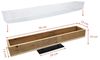 Spetebo Blumenkasten Holz Pflanzkasten natur mir Folie 70 x 13 cm (Anzahl, 1 St, Stück), direkt bepflanzbar Bild 2